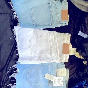 3 summer Zara shorts +small shirt